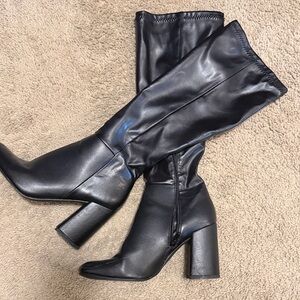 Black Knee-High Women's Boots